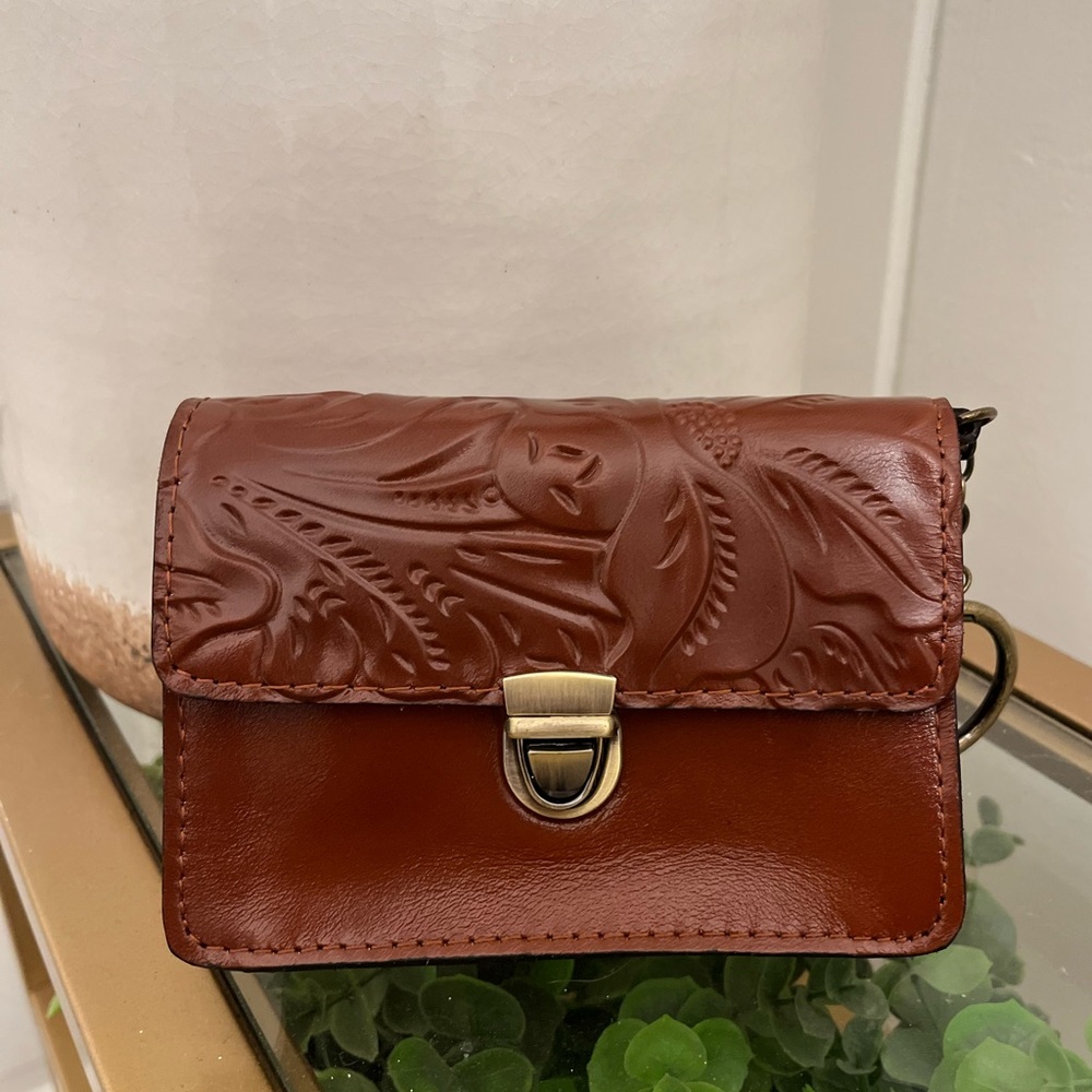 Patricia Nash Tooled Leather Wallet / Clutch – Cognac